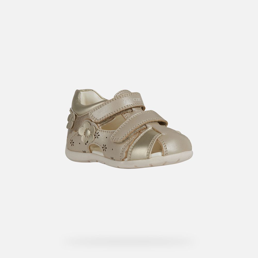 Sandales Geox Kaytan Girl - Beige/Doré - Bebe 940568-YDM